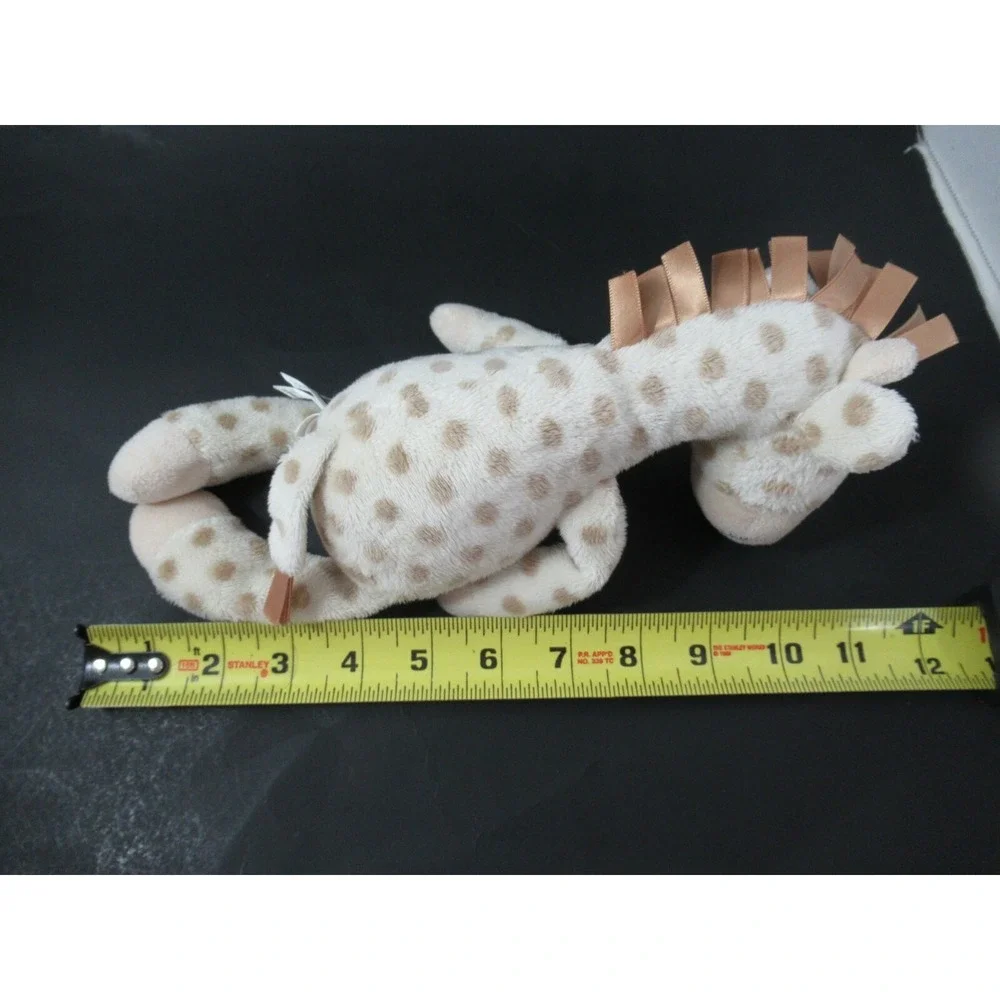 Little Jellycat Georgie Giraffe plush chime rattle cream‎ beige tan spots baby